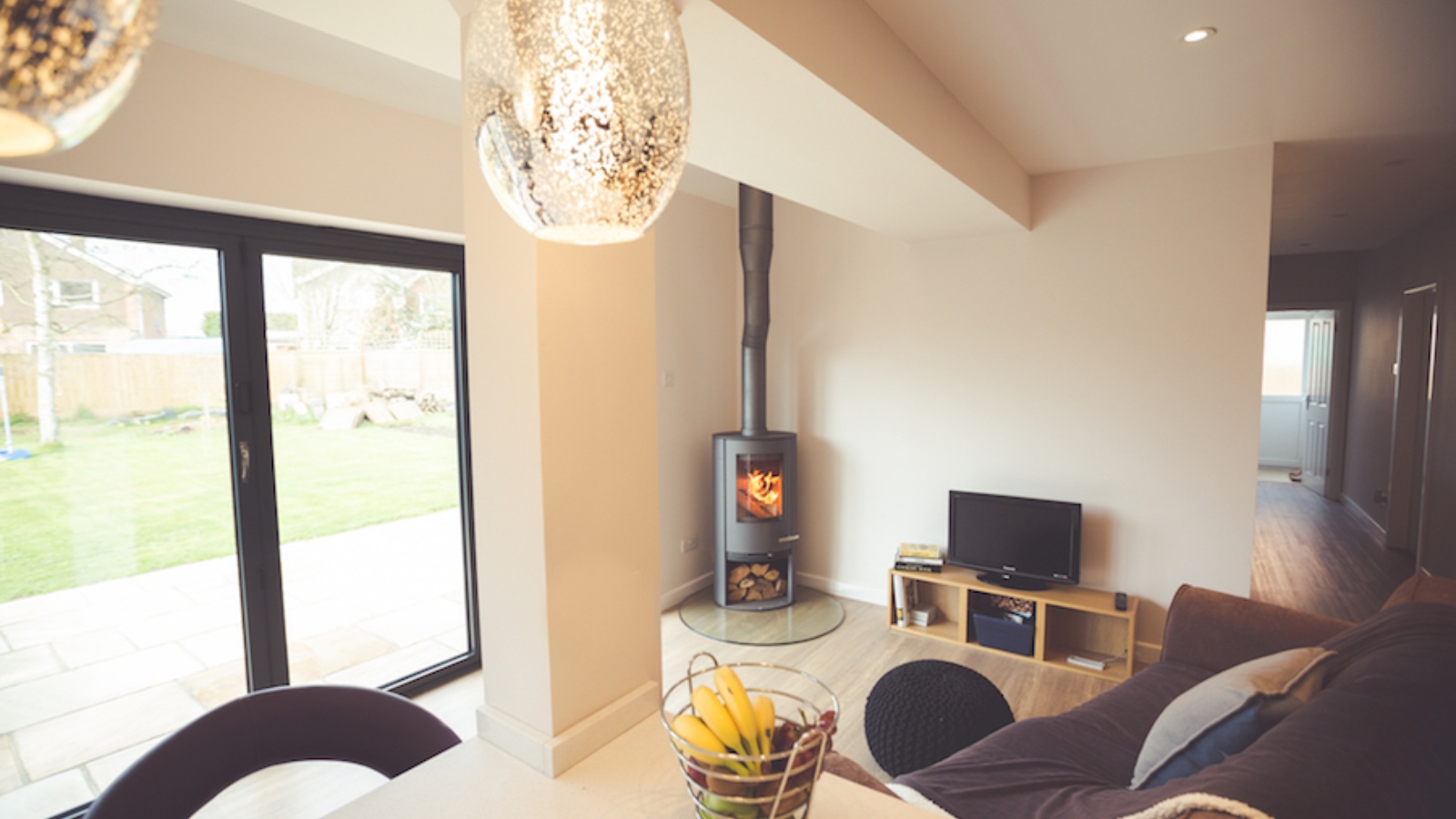 Open Plan Kitchen With Woodburner Open Plan Kitchen With Woodburner